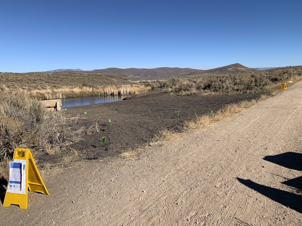 Incorporating biochar into compost and soil - Round Valley Pond Restoration